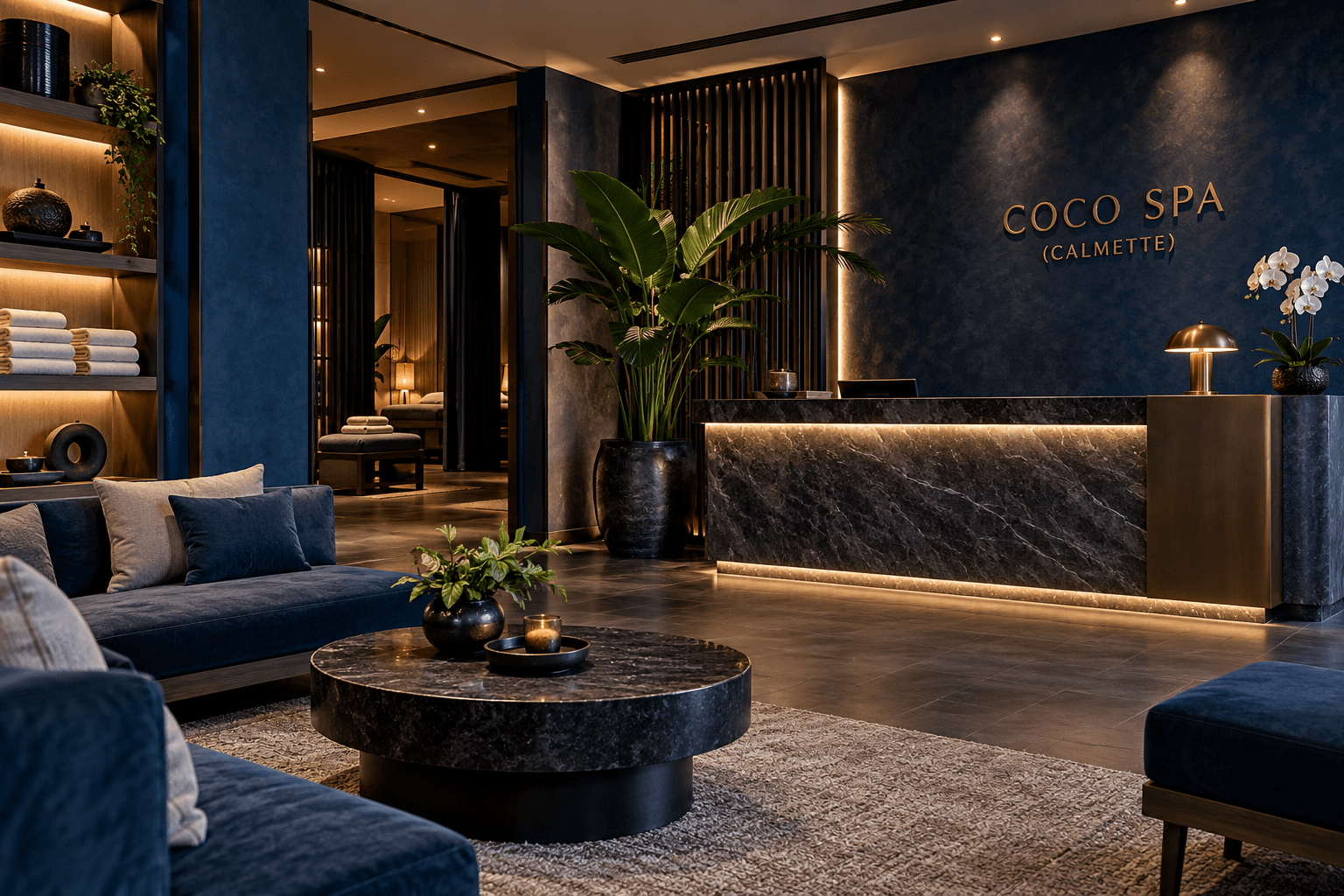 COCO SPA (CALMETTE) 마사지 AI 공간 콘셉트